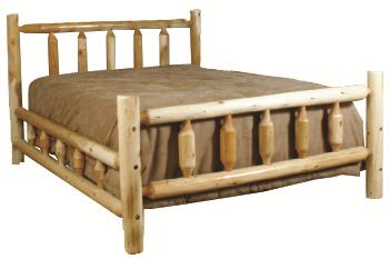 Best Craft Lodge Queen Rustic Slatted Bed A1 Furniture Mattress Platform Or Low Profile Bed