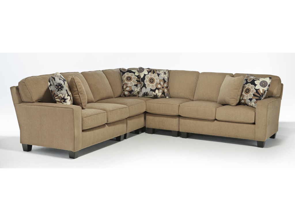 Best Home Furnishings Annabel Five Piece Customizable Sectional Sofa Best Home Furnishings Annabel 5 Pc Sectional Sofa