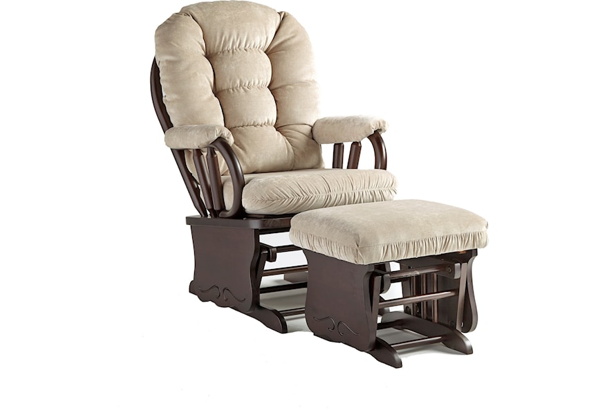 Best Home Furnishings Colby Glider Chair And Ottoman Crowley