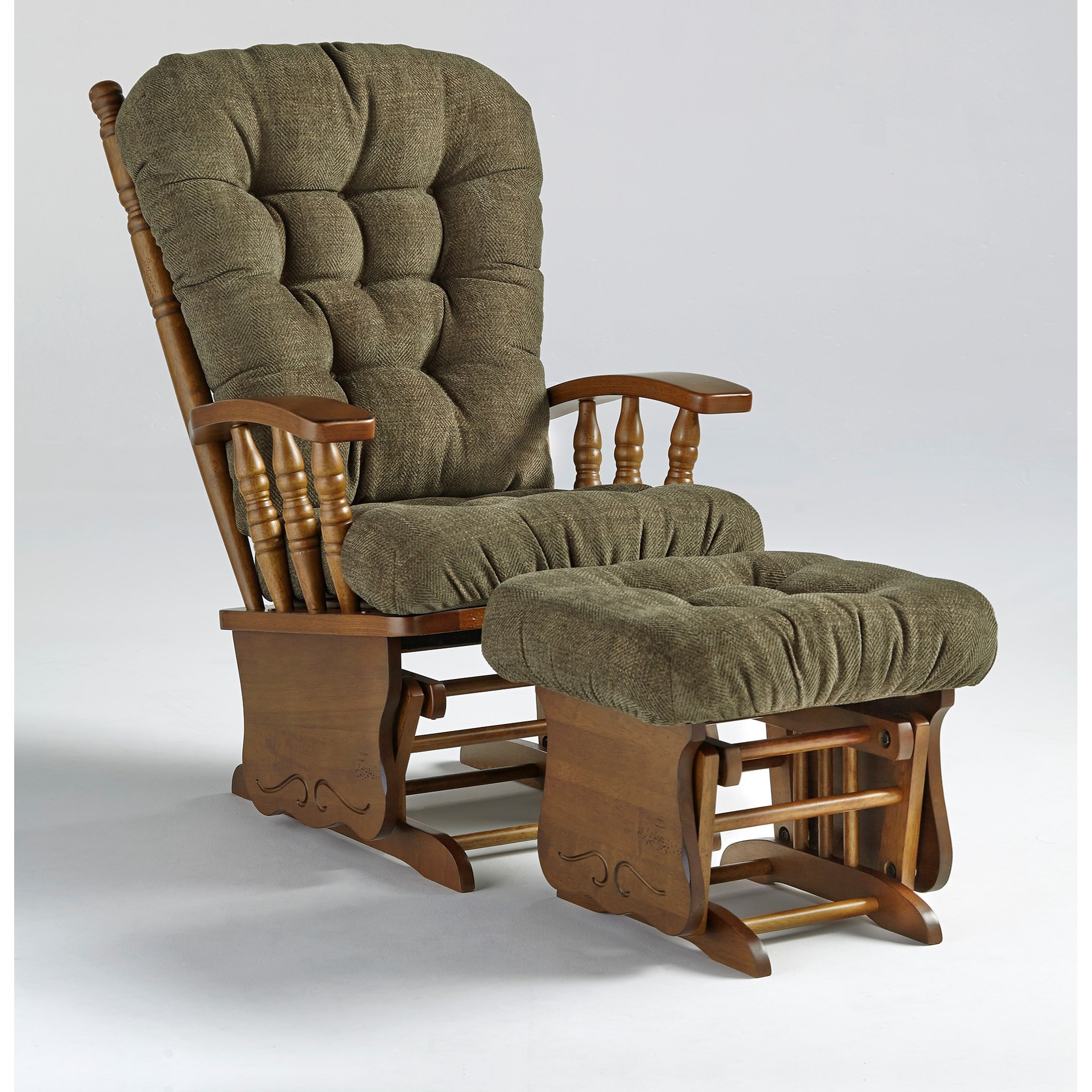 wooden rocker glider chair