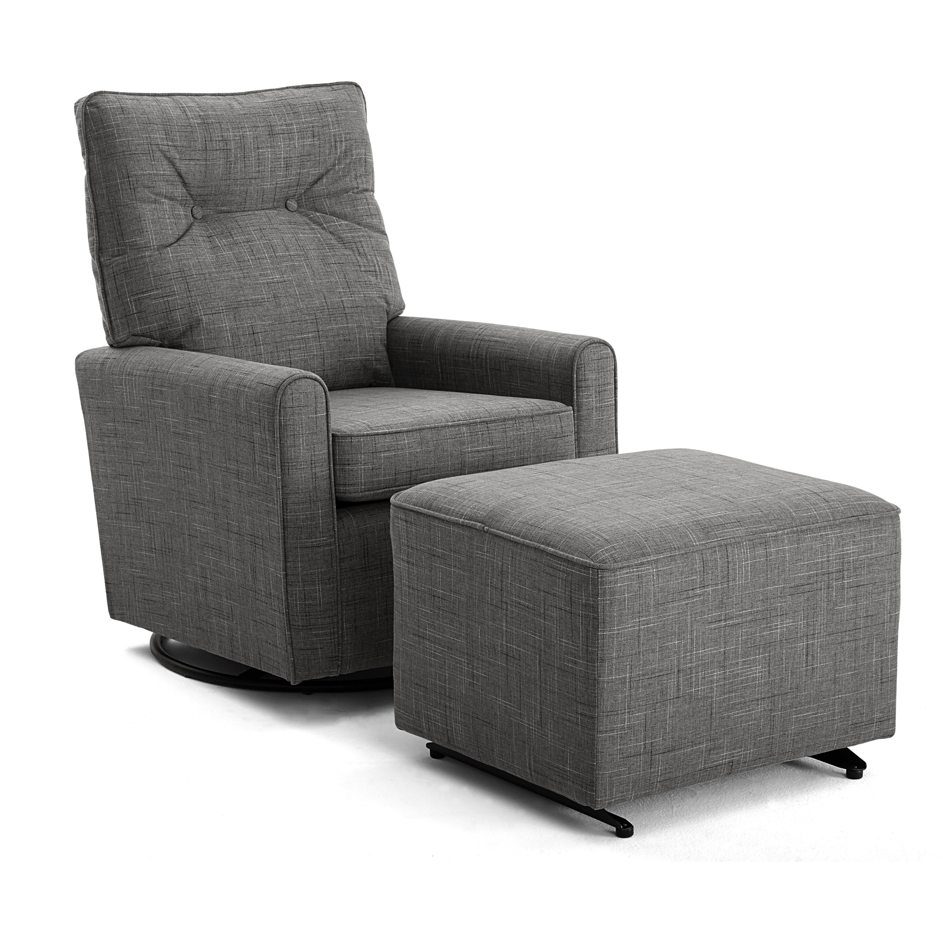 small swivel glider chair