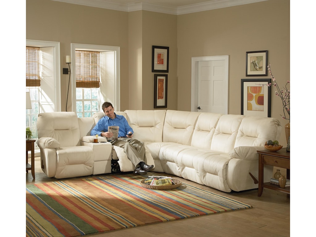 Best Home Furnishings Brinley 2Power Reclining Sectional Sofa