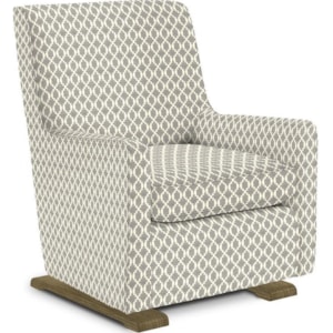 Best Home Furnishings Coral Contemporary Swivel Gliding Chair With Wood Runners Zak S Home Glider Rockers
