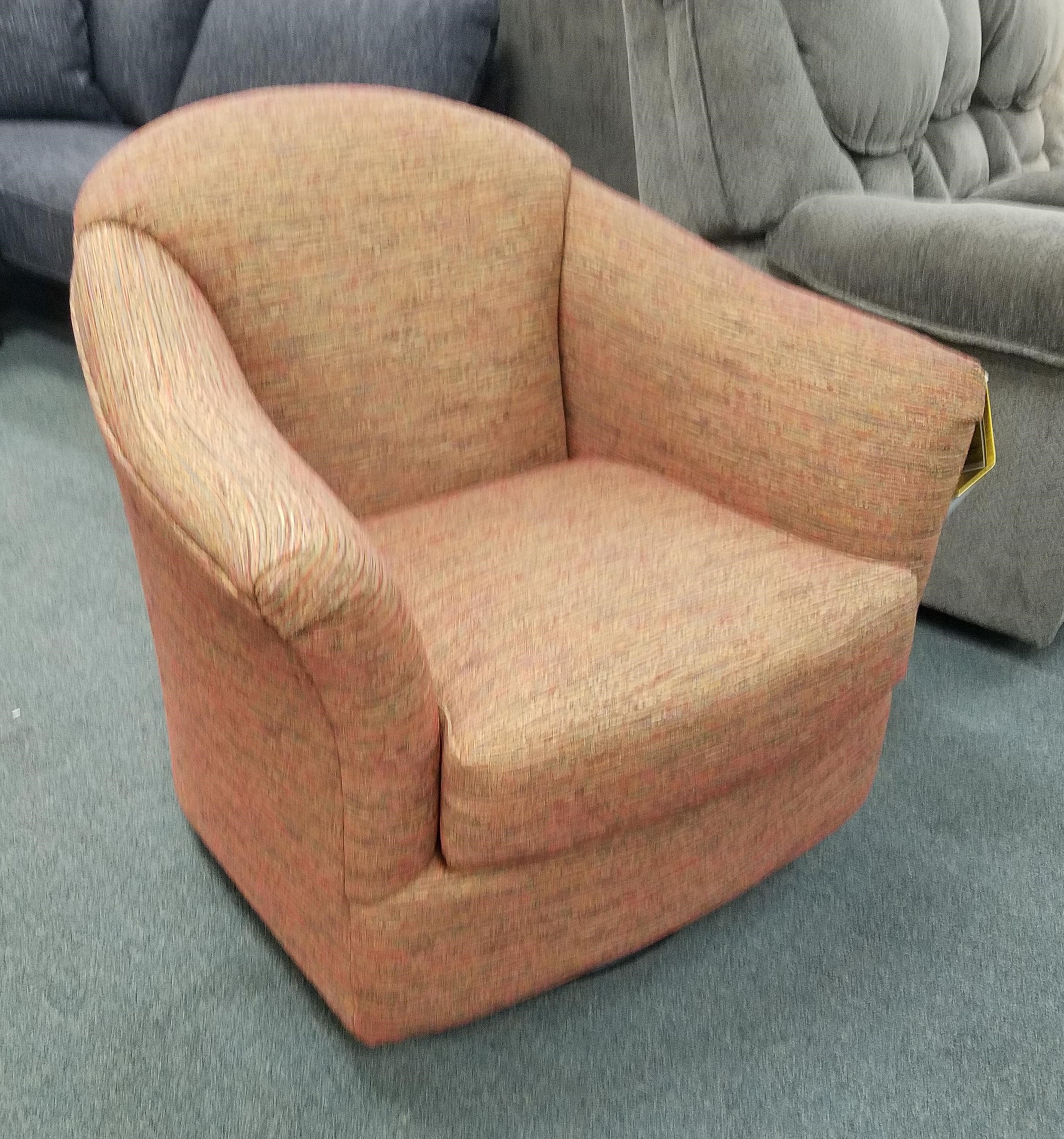 swivel barrel chair