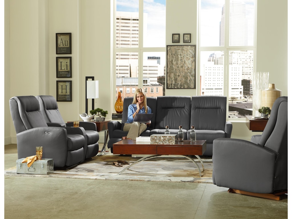 Best Home Furnishings CostillaPower Tilt Headrest Rocker Console Loveseat