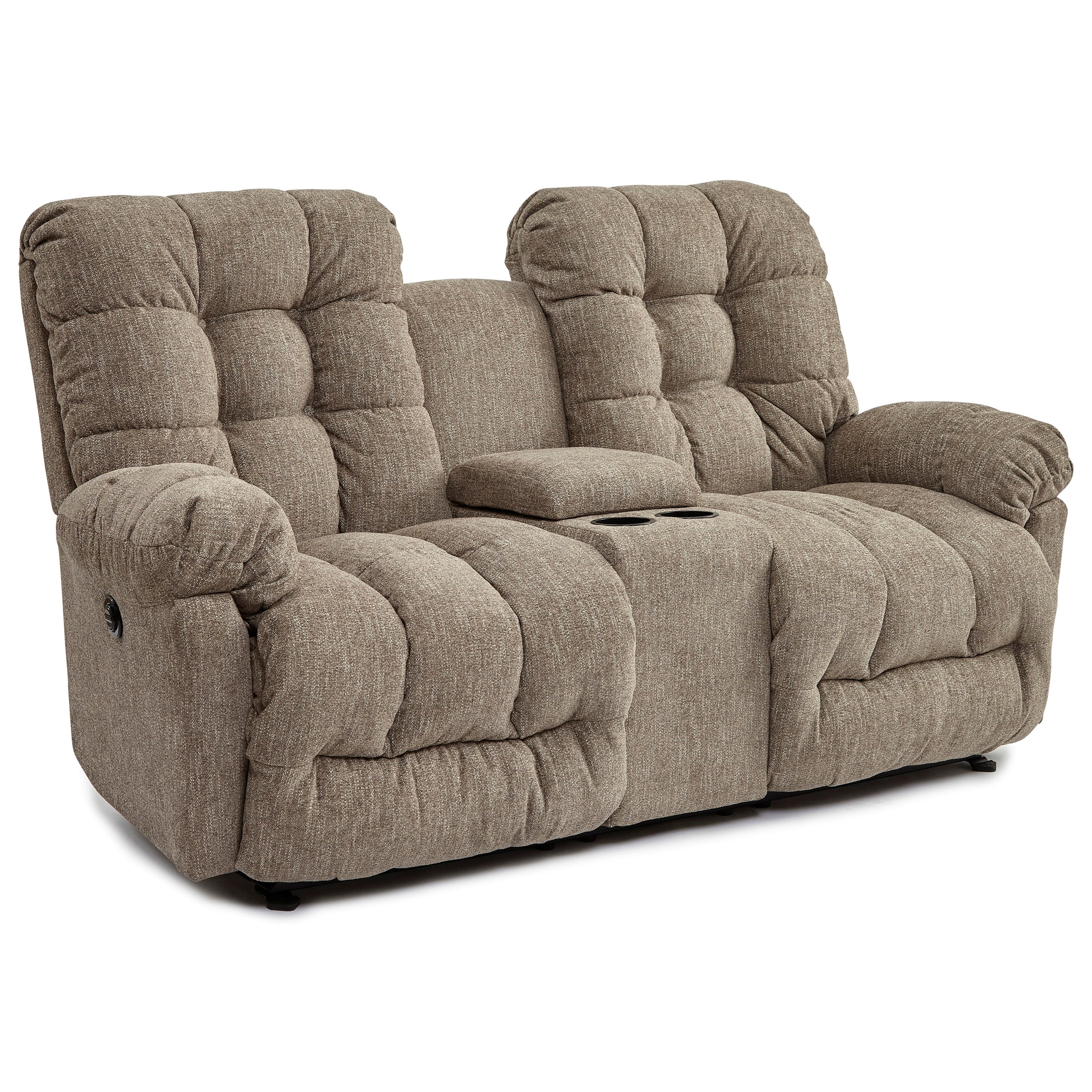 Best Home Furnishings Everlasting L515rc7 Rocking Reclining Loveseat With Storage Console Corner Furniture Reclining Loveseats