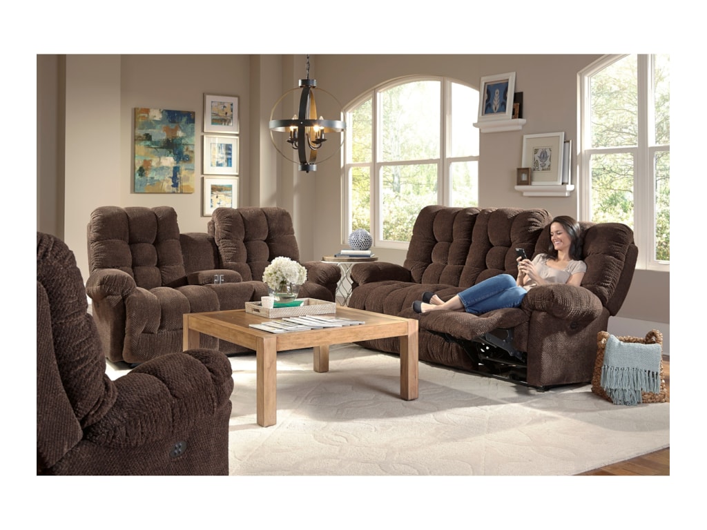 Best Home Furnishings EverlastingSpace Saver Reclining Love w/ Console