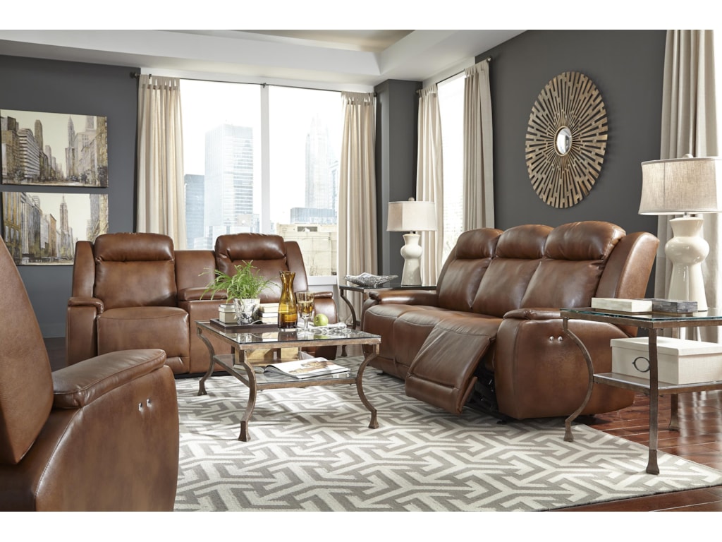 Best Home Furnishings HardistySpace Saver Reclining Loveseat w/ Console