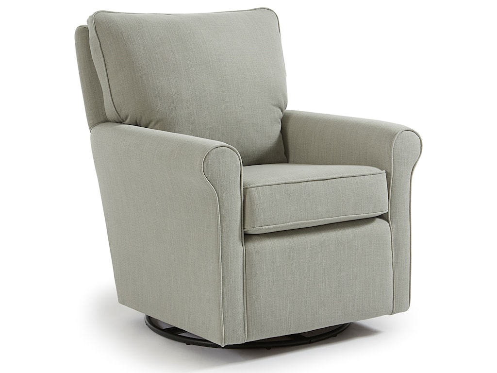 Best Home Furnishings Kacey Casual Swivel Glider Chair Howell Furniture Upholstered Chairs