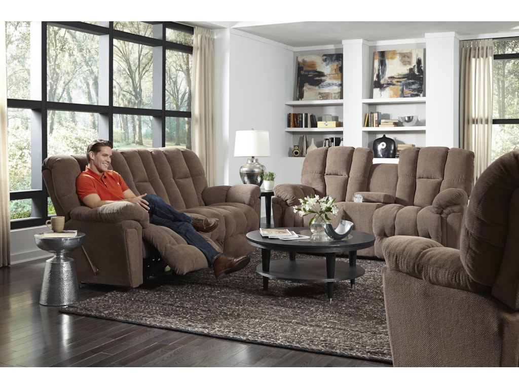 Best Home Furnishings LucasPower Rocking Reclining Loveseat w/ Console