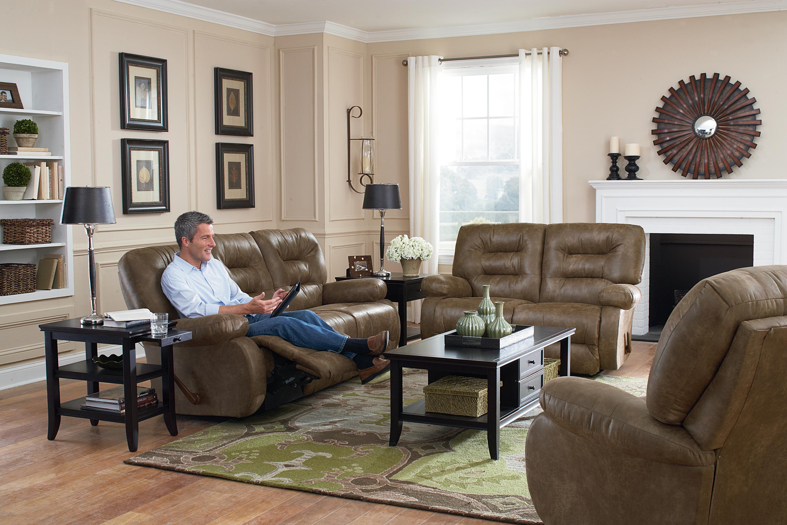 Best Home Furnishings Maddox L840ra4 Space Saver Loveseat Chaise