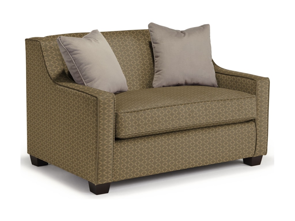 Marinette Twin Size Sleeper Chair With Toss Pillows By Best Home Furnishings At Wayside Furniture