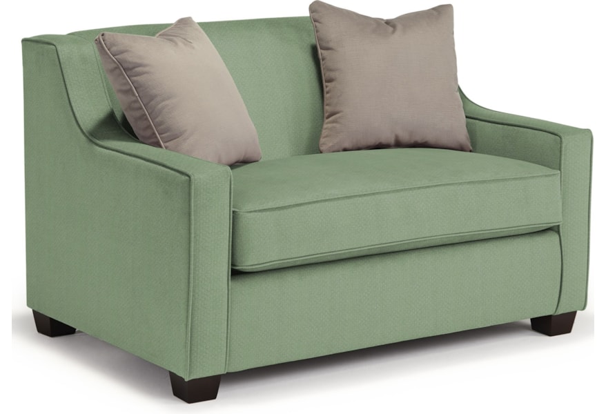 Best Home Furnishings Marinette Twin Size Sleeper Chair With Toss Pillows Turk Furniture Sleeper Sofas