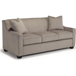 Best Home Furnishings Marinette S20mf Full Size Sleeper Sofa With Toss Pillows And Memory Foam Mattress Best Home Furnishings Sleeper Sofas