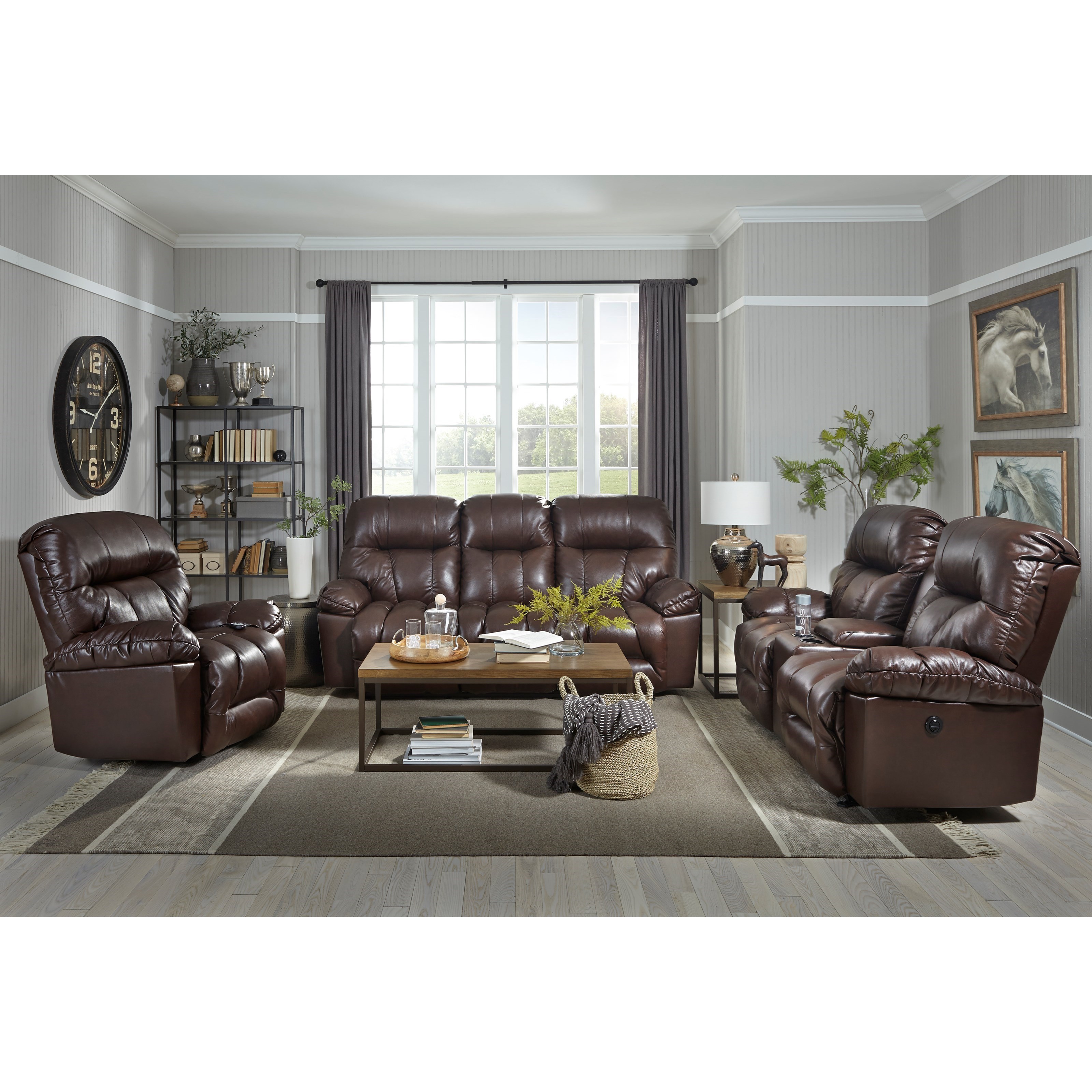 Best Home Furnishings Retreat Reclining Living Room Group Dunk