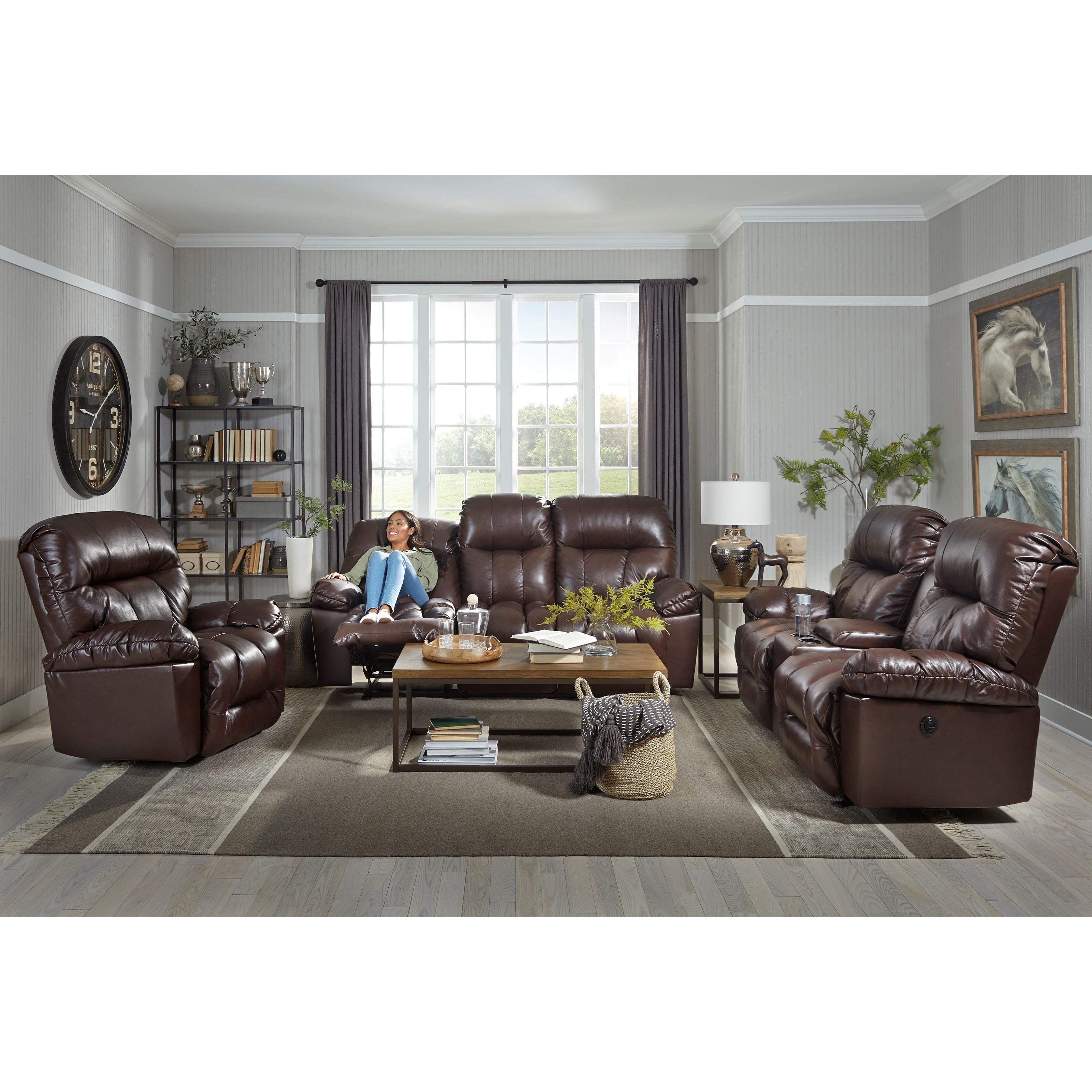 Best Home Furnishings Retreat S800ca4 Casual Reclining Space Saver