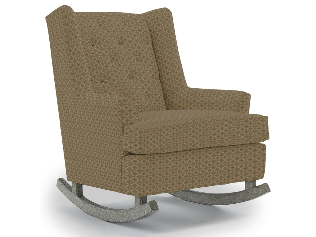 Best Home Furnishings Runner Rockers 0165 Paisley Button