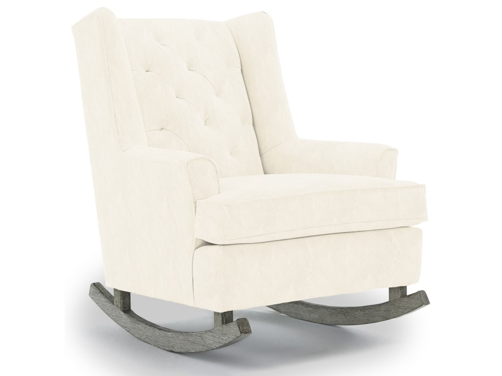 Best Home Furnishings Runner Rockers Paisley Button Tufted