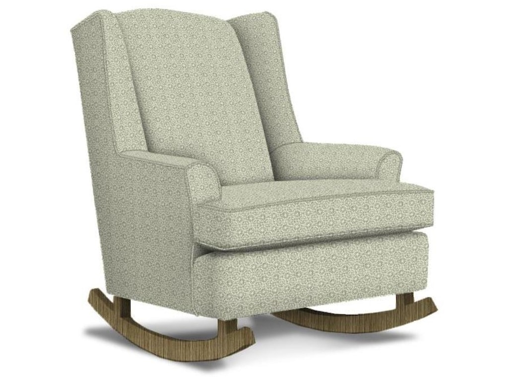 Runner Rockers Willow Upholstered Rocking Chair With Wood Runners By Best Home Furnishings At Zak S Home