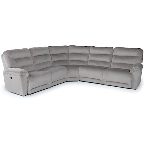 Best Home Furnishings Shelby Five Piece Reclining Sectional Best Home Furnishings Shelby Five Piece Reclining Sectional Sofa With Tilt Headrest