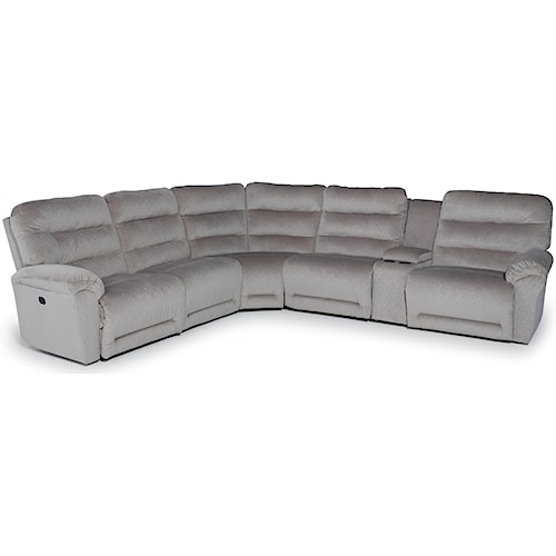 Best Home Furnishings Shelby Six Piece Reclining Sectional Best Home Furnishings Shelby Six Piece Reclining Sectional Sofa With Cupholder Storage Console