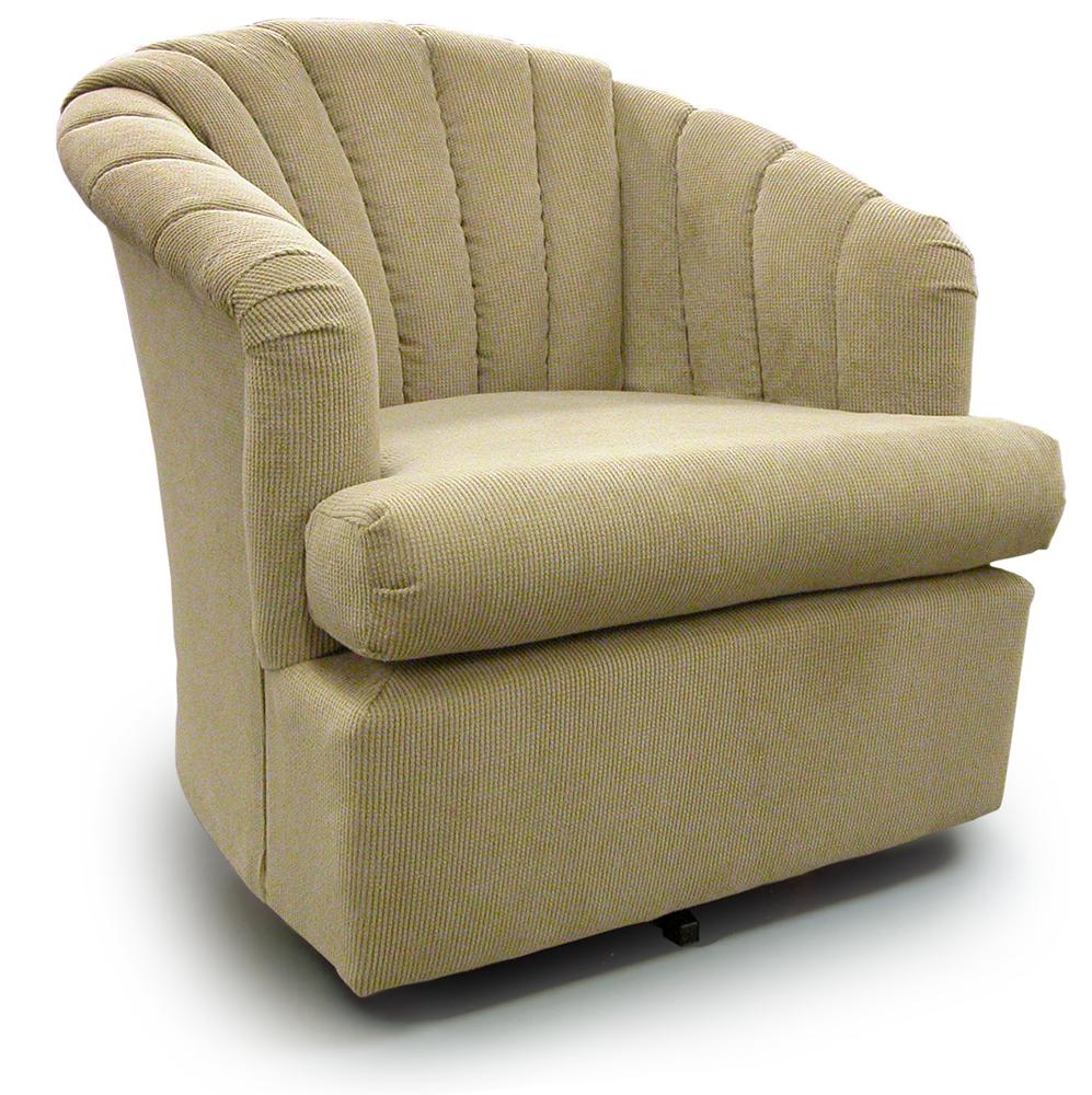 swivel barrel chair