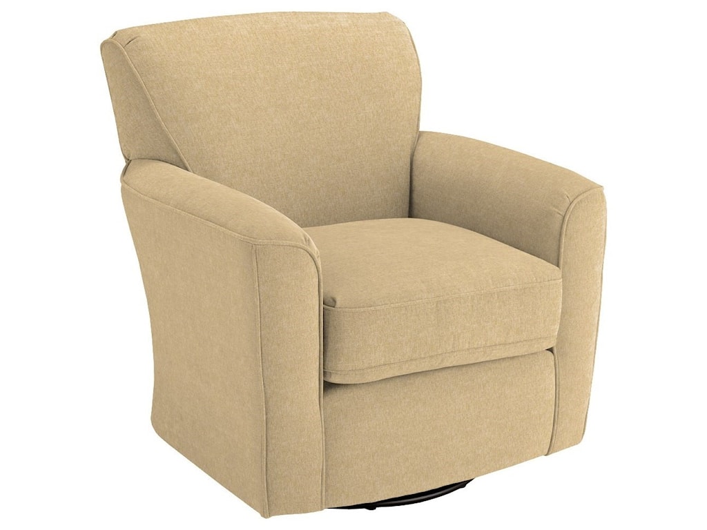 Best Home Furnishings Chairs Swivel Barrel Kaylee Swivel Barrel Chair Wayside Furniture Upholstered Chairs
