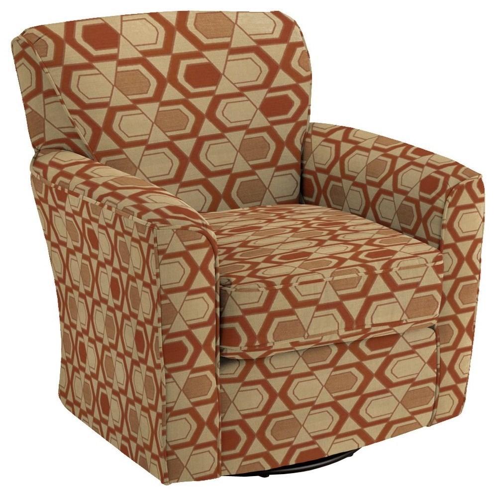 Best Home Furnishings Chairs Swivel Barrel Kaylee Swivel Barrel Chair Prime Brothers Furniture Upholstered Chairs