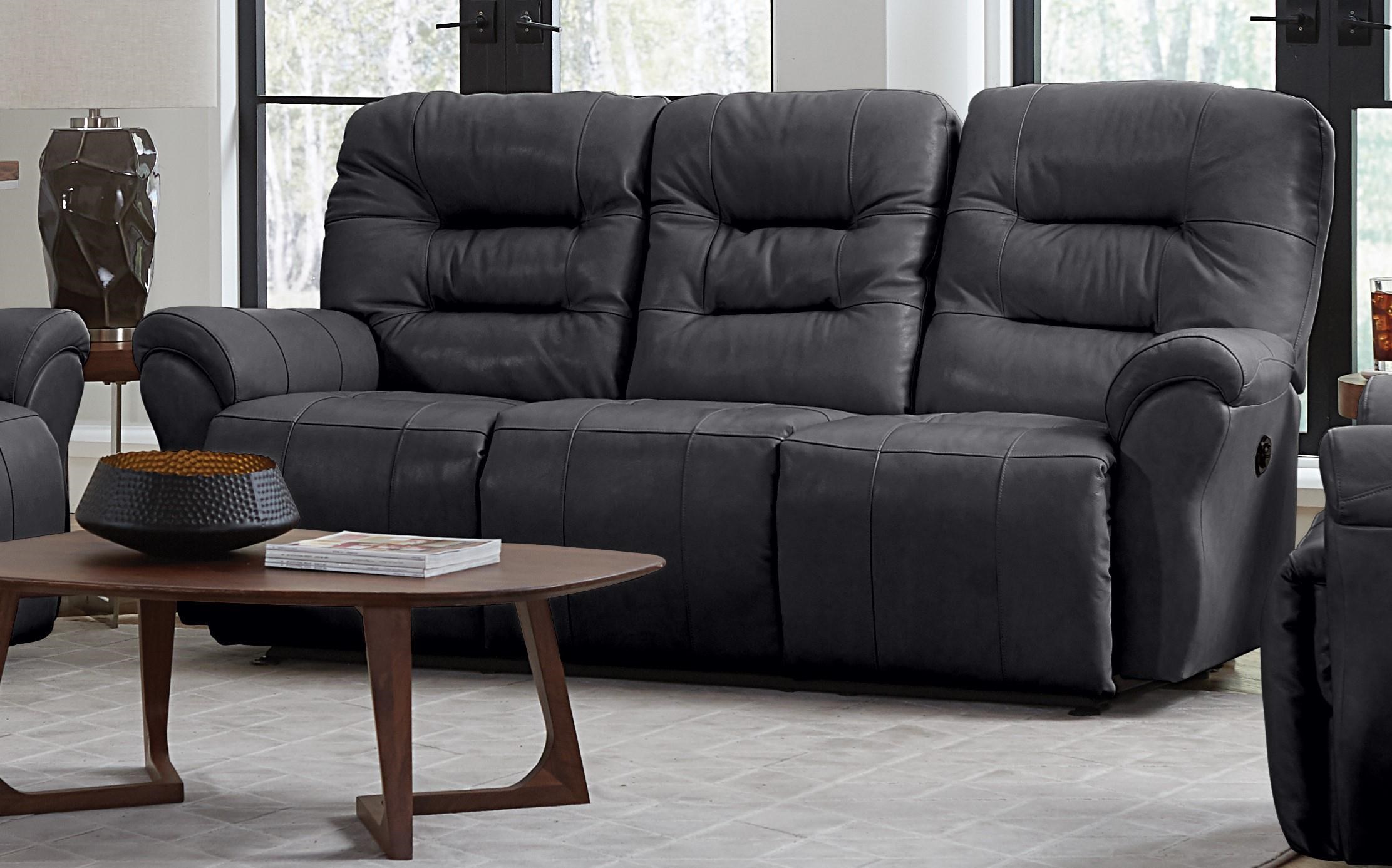 Best Home Furnishings Unity S730cp4 71953 L Steel Leather Casual Power Space Saver Reclining Sofa Furniture Fair North Carolina Reclining Sofas