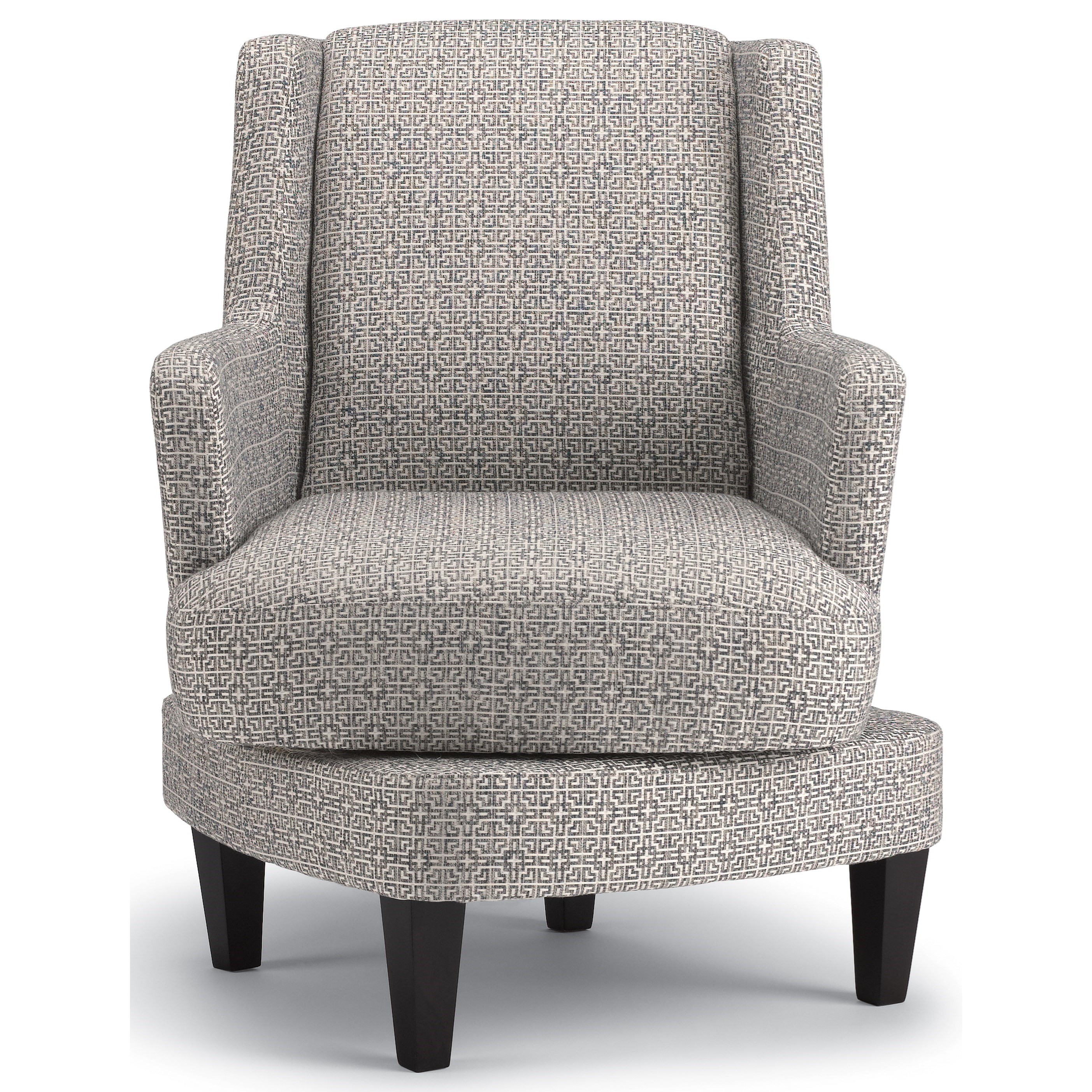 Best Home Furnishings Violet 3028 Casual Swivel Barrel Chair With Wood Legs Pilgrim Furniture City Upholstered Chairs
