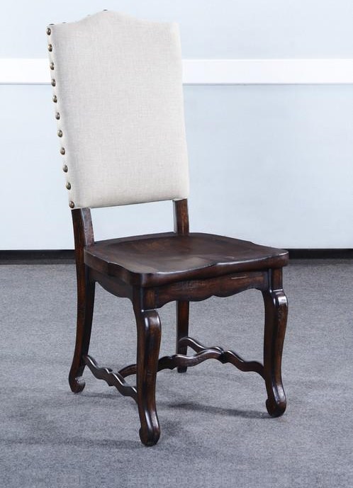 Bg Industries Side Chairs Dark Rustic Pecan Finish Dining Side Chair Howell Furniture Dining Side Chairs