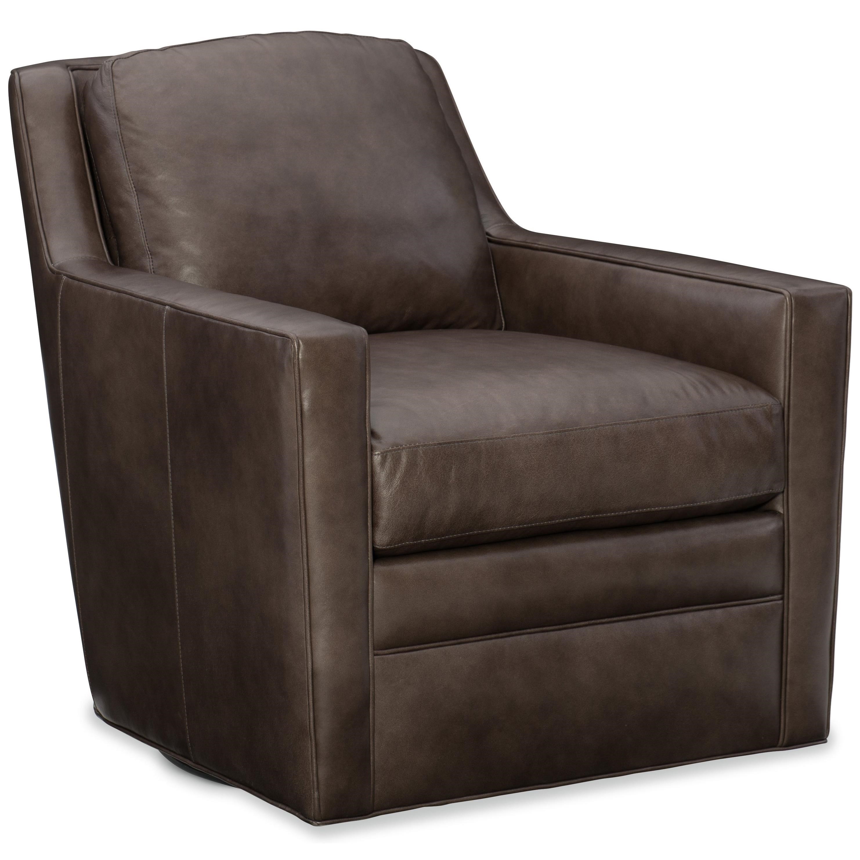 Bradington Young Cassie Contemporary Swivel Chair Mueller