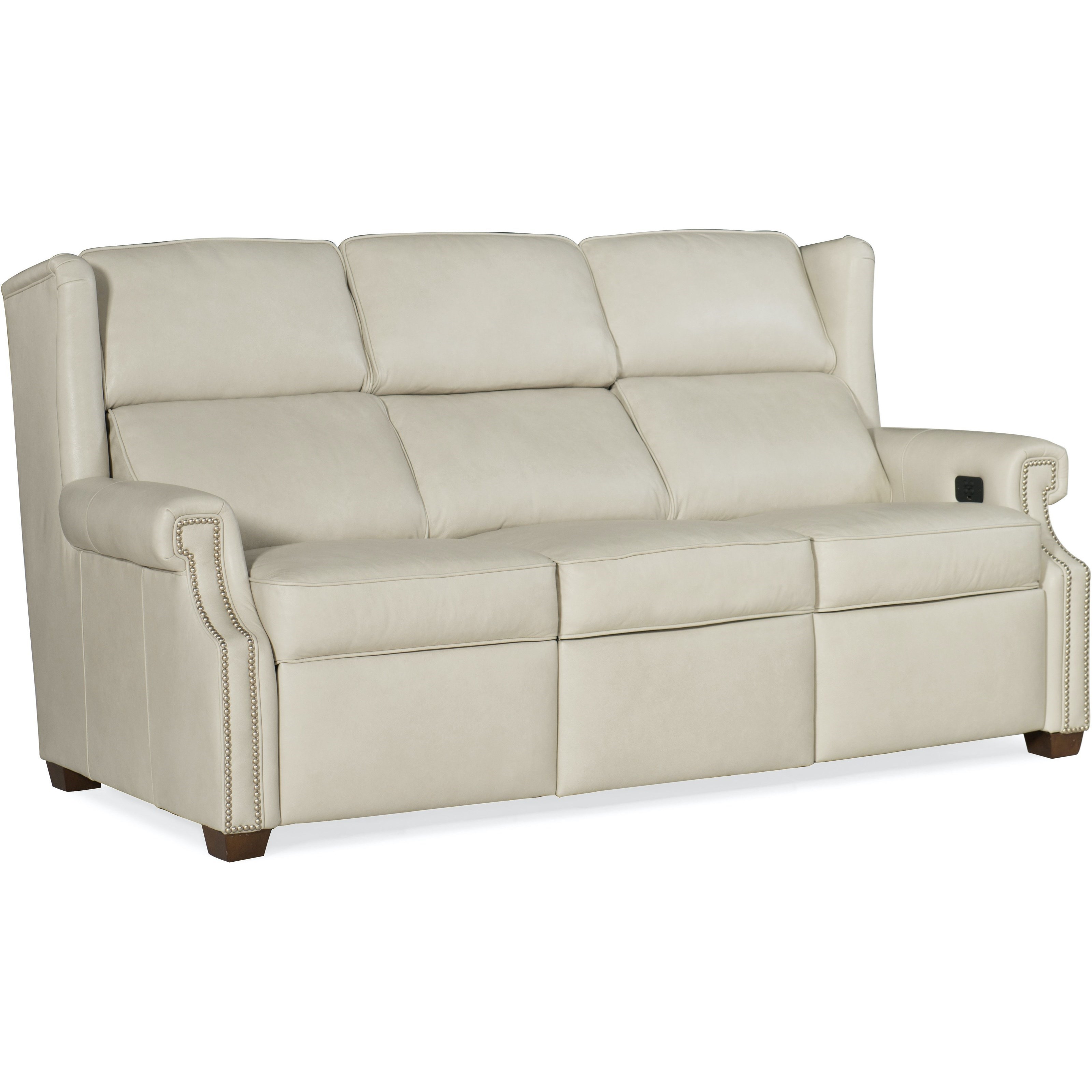 Bradington Young Cherrie City Scale Motion Sofa with Power Headrests and Wing Back Find Your