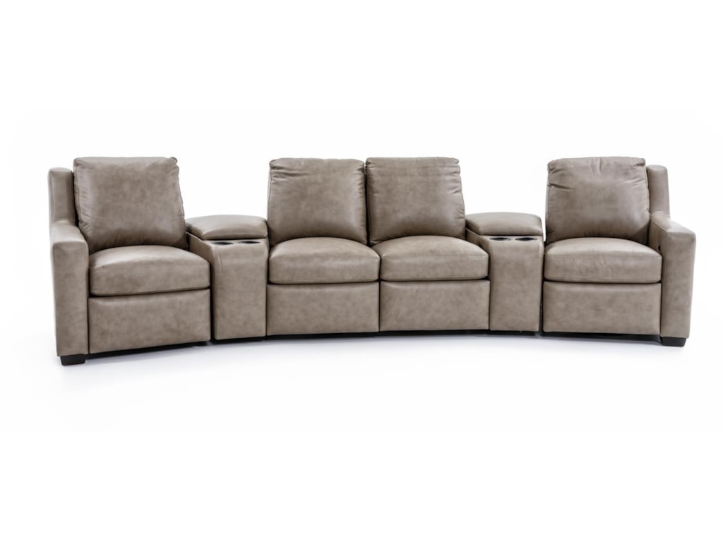 Bradington Young Connery 922 Three Piece Sect Bradington Young Connery3 Pc Reclining Sectional Sofa