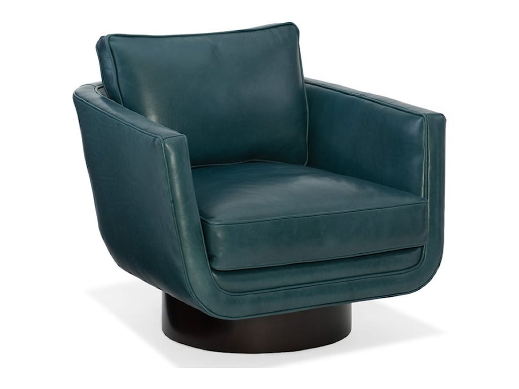Bradington Young Sheldon 326 25sw Modern Swivel Chair With