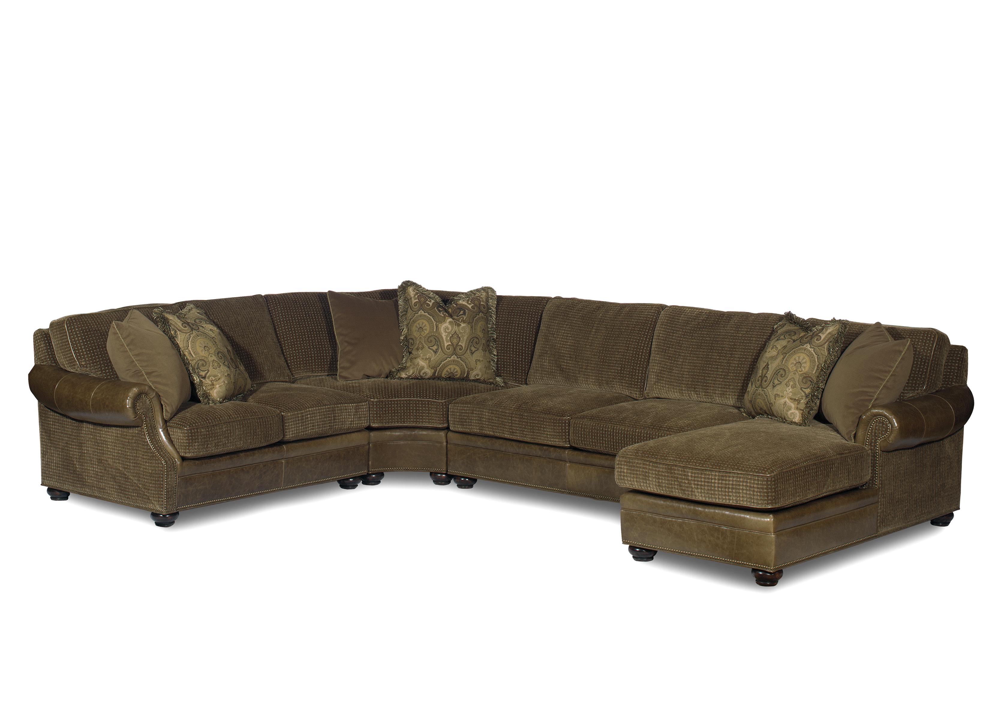Bradington Young Warner Sectional Sofa With Chaise Lounger