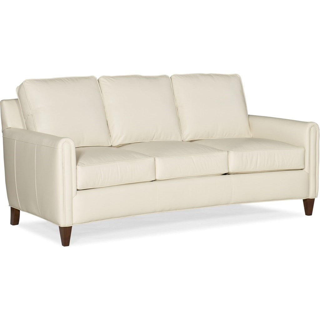 Bradington Young Weiss Contemporary Leather Sofa Howell