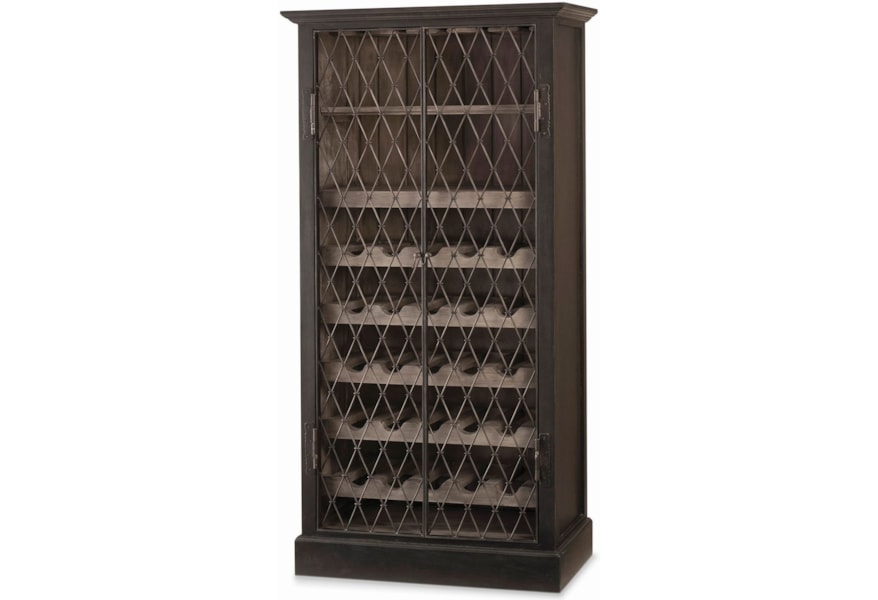 Bramble Nantucket Sanoma Wine Cabinet With Metal Doors Story