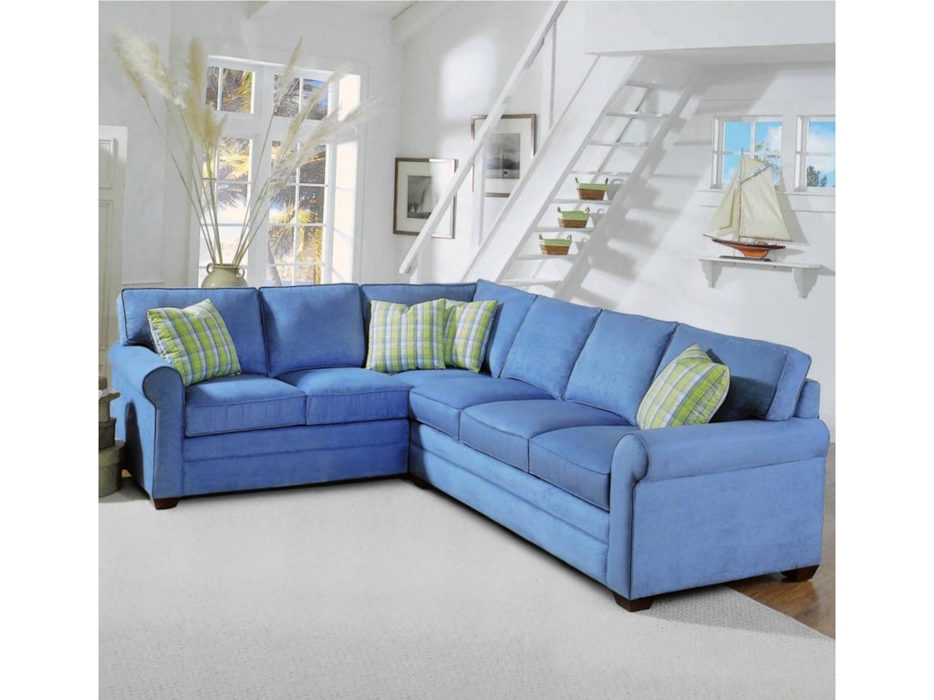 Braxton Culler 728 2 Piece Upholstered Sectional With Braxton Culler 728 2 Piece Upholstered Sectional With