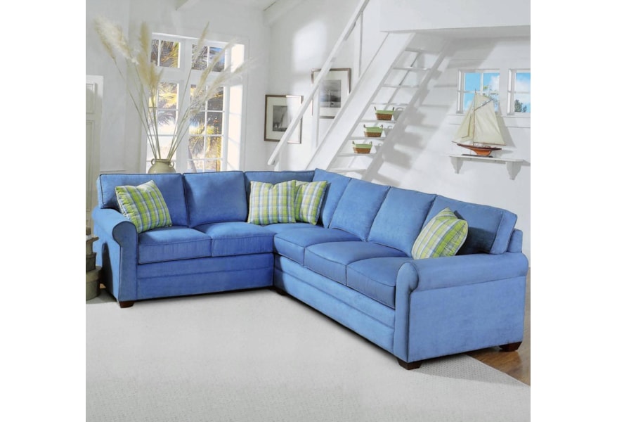 Braxton Culler 728 2 Piece Upholstered Sectional With Sleeper Sofa Story Lee Furniture Sectional Modular Components
