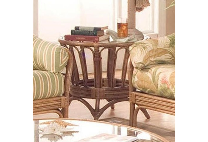Braxton Culler Moss Landing 901 022 Round End Table With Wicker