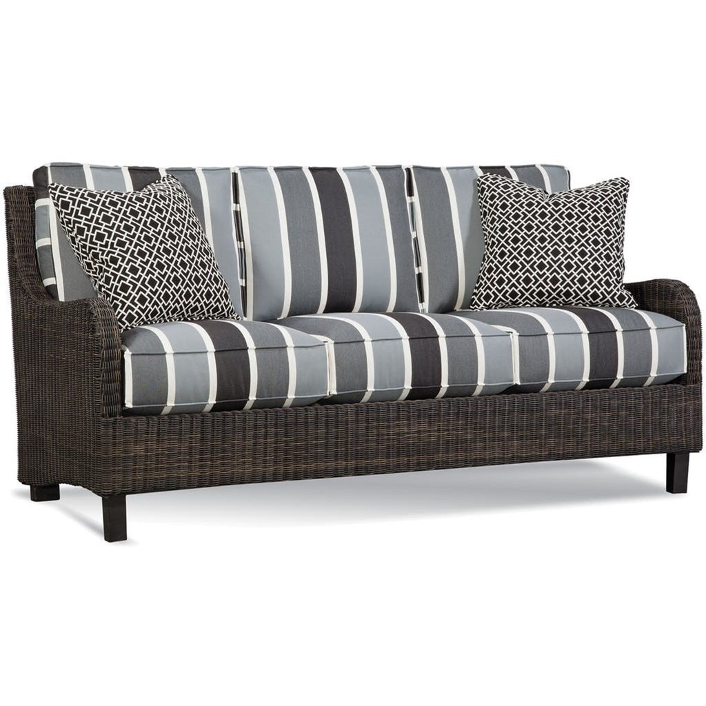 Braxton Culler Tangier 404 011 Outdoor Sofa With Two Toss Pillows