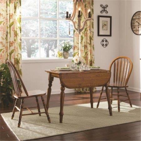 Brooks Legacy Oak Finish Laminate Drop Leaf Table With 2 Arrow