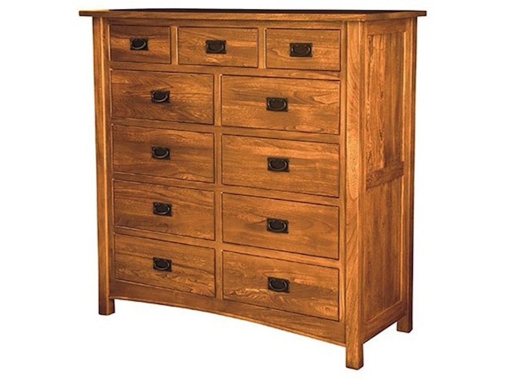 Brookside Furniture Brooklyn Mission 11 Drawer Mule Chest Mueller Brookside Furniture Brooklyn Mission 11 Drawer Mule Chest