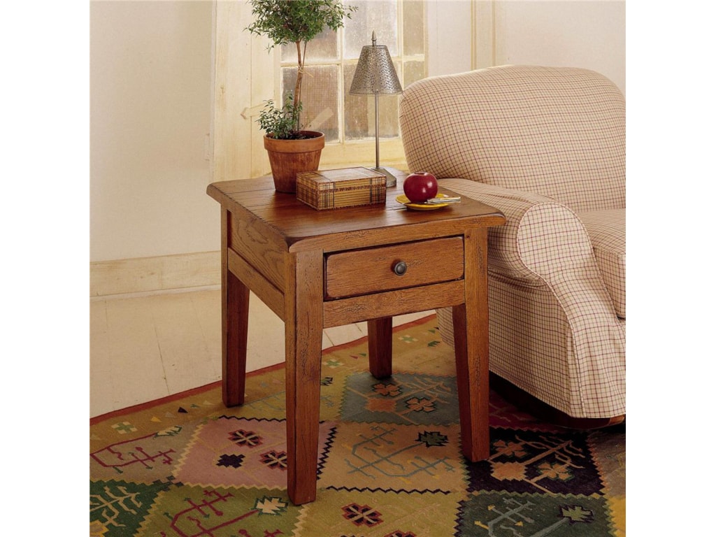 Broyhill Furniture Attic Heirlooms End Table With 1 Drawer Ahfa