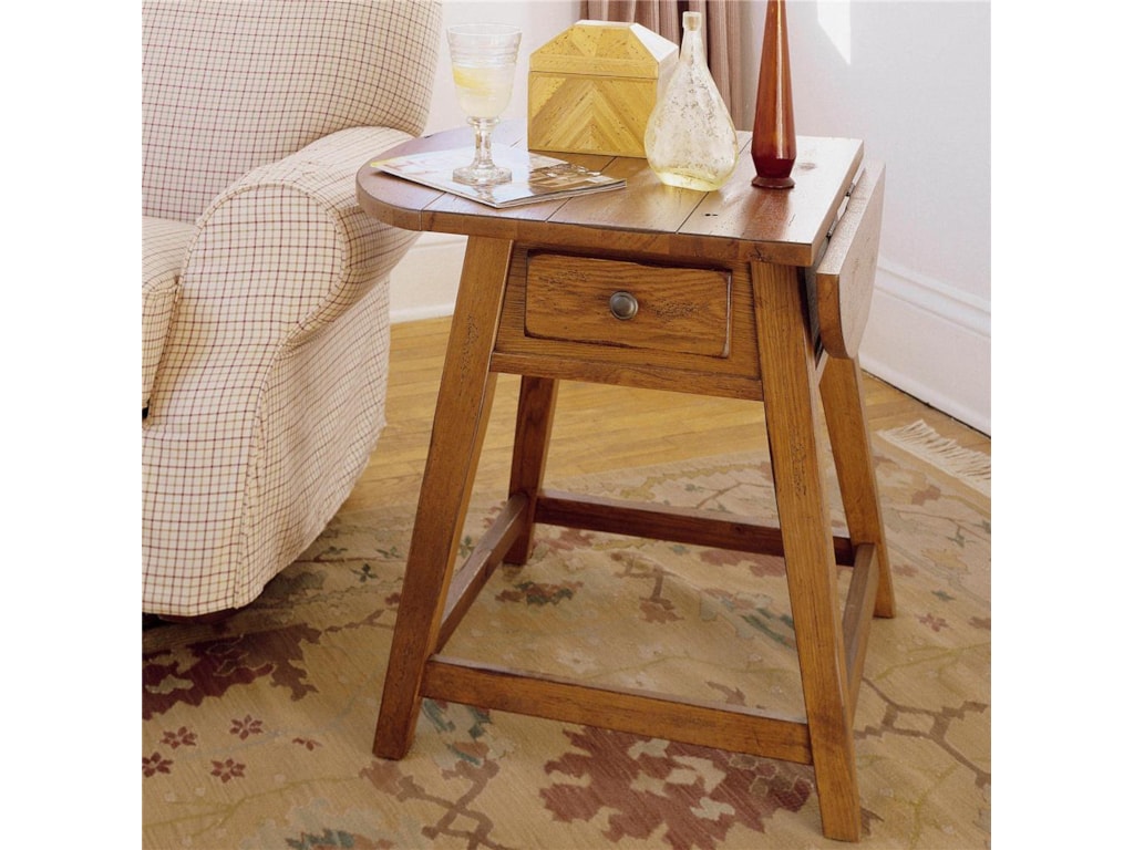 Broyhill Furniture Attic Heirlooms Splay Leg End Table With 1