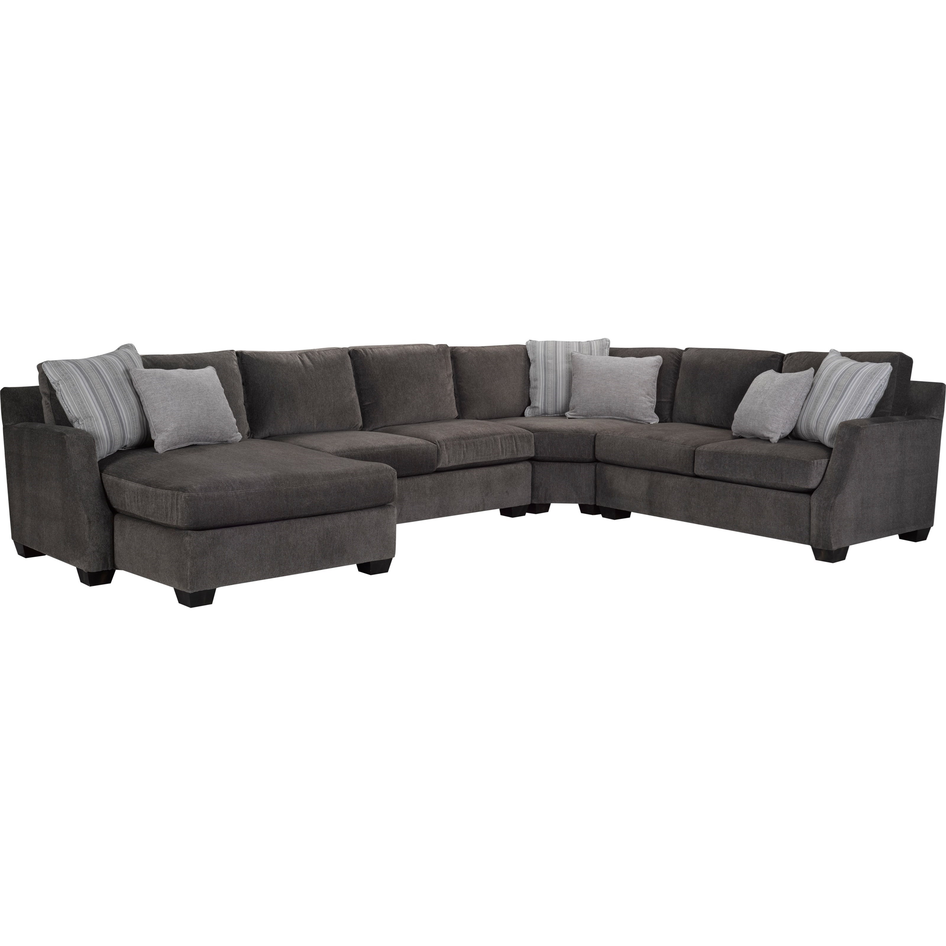 Broyhill Express Chambers Quick Ship Transitional 4 Piece Sectional Find Your Furniture Sectional Sofas