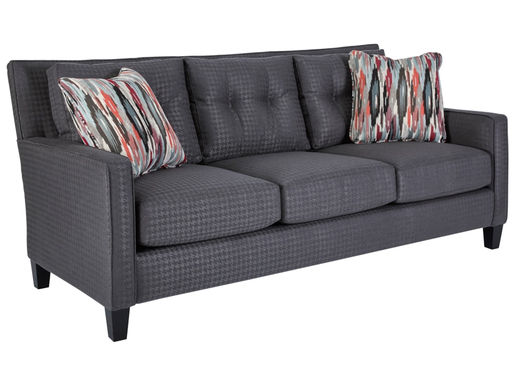 Broyhill Express Jevin Contemporary Sofa With Narrow Arms And Tufted Jevin Contemporary Sofa With Narrow Arms And Tufted Loose Back Cushions By Broyhill Express