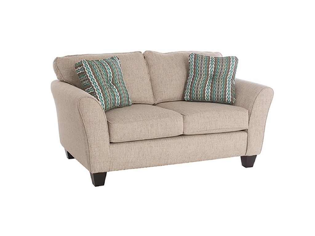Broyhill Furniture Maddie Contemporary Style Loveseat With