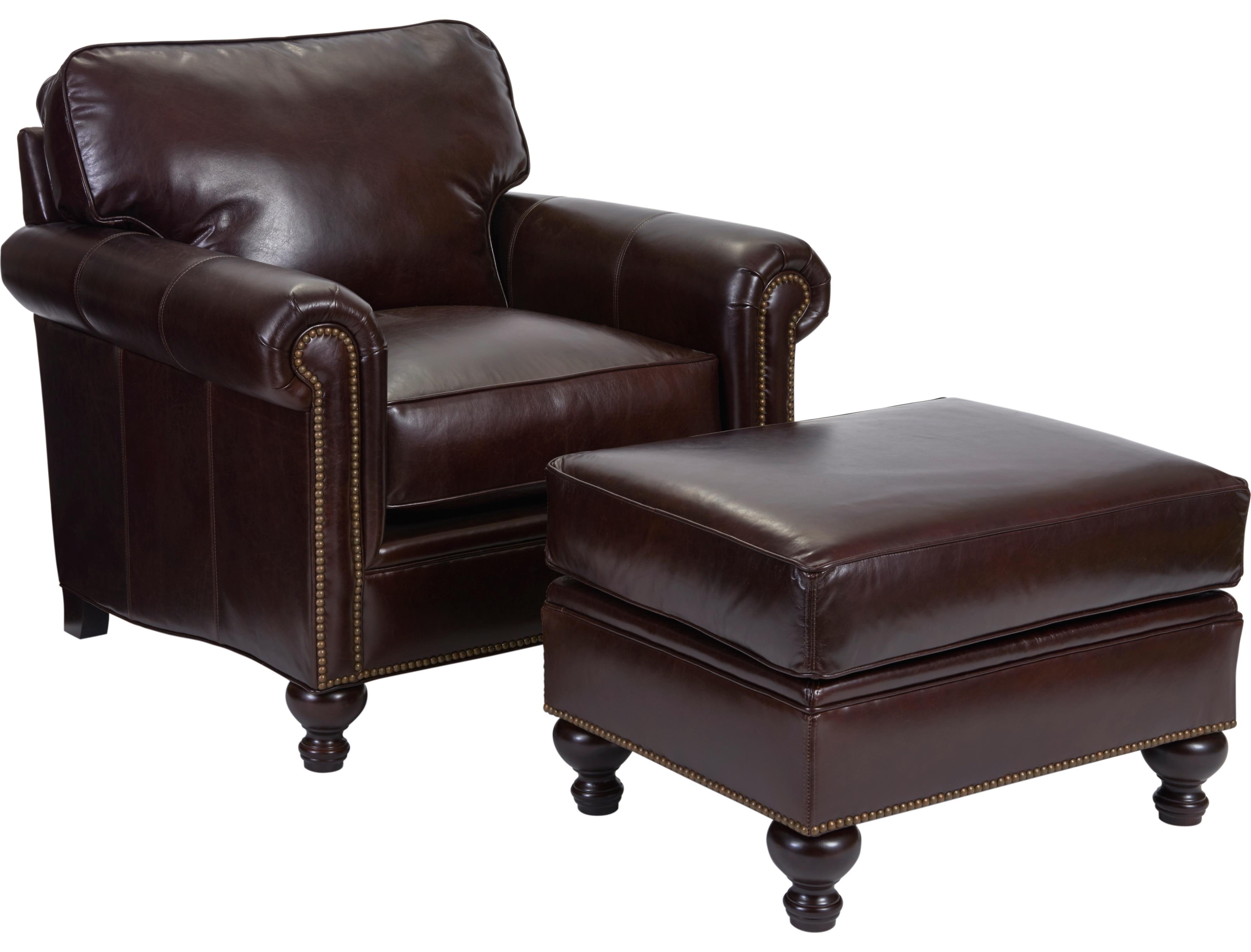 Broyhill Furniture Harrison Traditional Style Chair and Ottoman AHFA